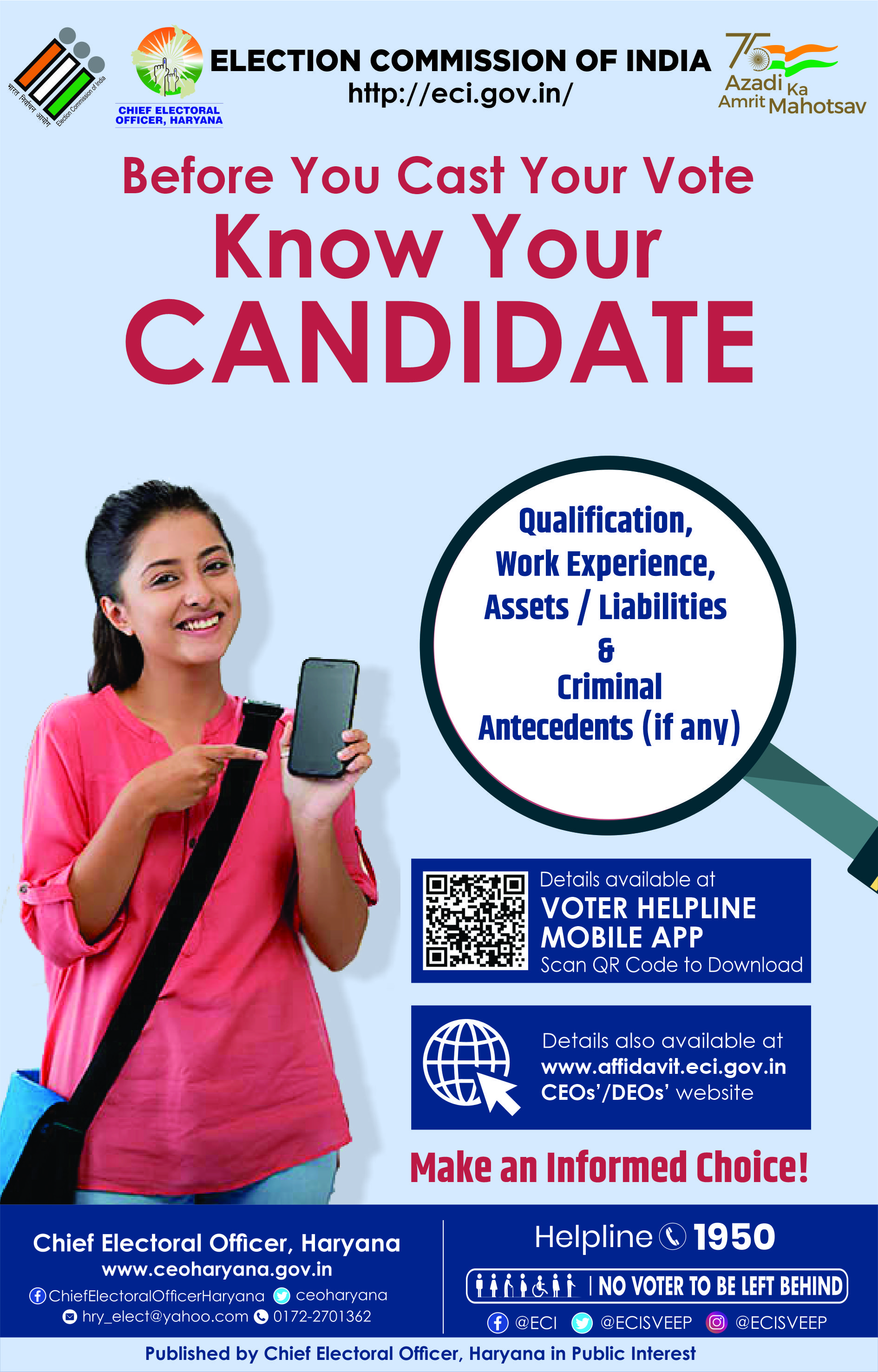 Make An Informed Choice With ECI's 'Know Your Candidate' App